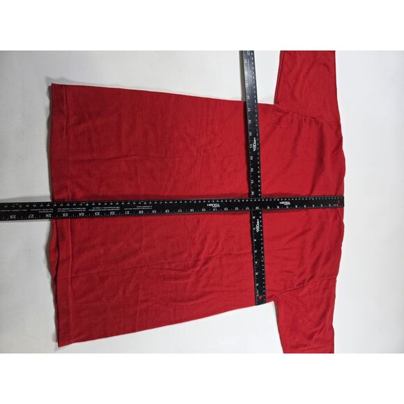 Vintage 80s Mary Lou's Model Red T-shirt Single Stitch Medium - Picture 2 of 5